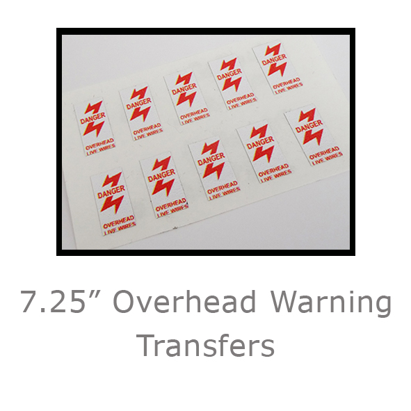 7.25in Overhead Warning transfers