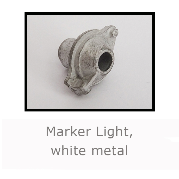 Marker Light white metal