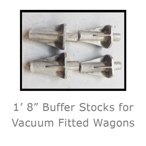 1ft 8in Buffer Stocks for Vacuum Fitted Wagons 1ft 8in Buffer Stocks for Vacuum Fitted Wagons