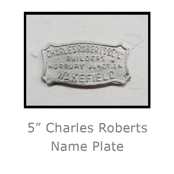 5” Charles Roberts Name Plate 5” Charles Roberts Name Plate